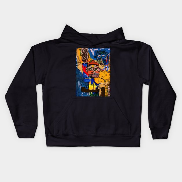 Cryptographic Mirrors: A Collection of Portraits Kids Hoodie by Hashed Art